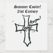 Étiquette Pour Bouteilles De Vin Mikitiez meow été fêter plage (Étiquettes simples)