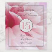 Étiquette Pour Bouteilles De Vin Mis Quince Rose Floral (Étiquettes simples)