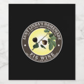 Étiquette Pour Bouteilles De Vin Modèle de Étiquette de vin vintage maison (Étiquettes simples)