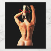 Étiquette Pour Bouteilles De Vin Modèle de fitness Tanlines Thunder_Cove (Étiquettes simples)