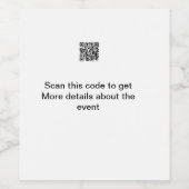 Étiquette Pour Bouteilles De Vin Modèle d'événement commercial simple analyse code (Étiquettes simples)