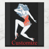 Étiquette Pour Bouteilles De Vin Modèle flamboyant Poster Thunder_Cove (Étiquettes simples)