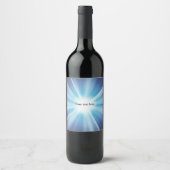 Étiquette Pour Bouteilles De Vin Modèle motif Sunray (Devant)