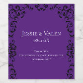 ÉTIQUETTE POUR BOUTEILLES DE VIN MODÈLE SWIRL (Étiquettes simples)