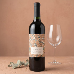 Étiquette Pour Bouteilles De Vin Moderne décoration personnalisée de dîner de répét