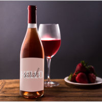 Moderne Pastel Rose Bonjour Et Vous Nom