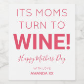 Étiquette Pour Bouteilles De Vin Moderne Ses Filles Se Transforment En Vin ! Bonne (Étiquettes simples)