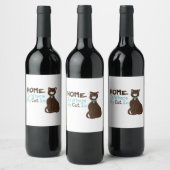 Étiquette Pour Bouteilles De Vin Mon chat (Bouteilles)