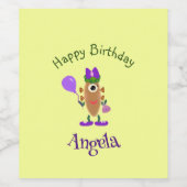 Étiquette Pour Bouteilles De Vin Monstre de pomme de terre (Étiquettes simples)