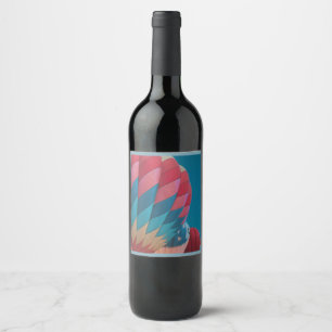 Étiquette Pour Bouteilles De Vin montgolfière