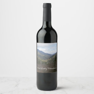 Étiquette Pour Bouteilles De Vin Morton Overlook dans les Great Smoky Mountains