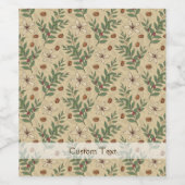 Étiquette Pour Bouteilles De Vin Motif de café (Étiquettes simples)