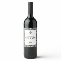 Motif géométrique élégant noir et blanc