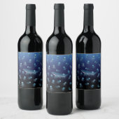 Étiquette Pour Bouteilles De Vin Motif JELLYFISH (Bouteilles)