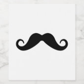 Étiquette Pour Bouteilles De Vin Moustache (Étiquettes simples)