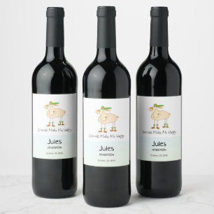 Étiquette Pour Bouteilles De Vin Mouton moderne