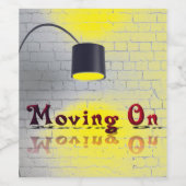 Étiquette Pour Bouteilles De Vin Moving (Étiquettes simples)