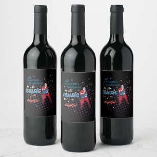 Étiquette Pour Bouteilles De Vin Music Is So Delightful