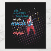 Étiquette Pour Bouteilles De Vin Music Is So Delightful (Étiquettes simples)