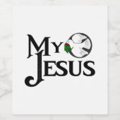 Étiquette Pour Bouteilles De Vin My Jésus (Étiquettes simples)