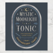 Étiquette Pour Bouteilles De Vin Mystic Moonlight Tonique (Étiquettes simples)