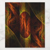 Étiquette Pour Bouteilles De Vin Mystique Jungle (Étiquettes simples)