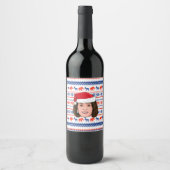 Étiquette Pour Bouteilles De Vin NANCY PELOSI Noël (Devant)