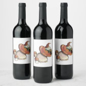 Étiquette Pour Bouteilles De Vin Napping Gnome (Bouteilles)