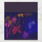 Étiquette Pour Bouteilles De Vin Nature picturale fine (Étiquettes simples)