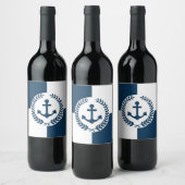 Étiquette Pour Bouteilles De Vin Nautical themed design (Bouteilles)