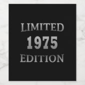 Étiquette Pour Bouteilles De Vin Né en 1975 anniversaire édition limitée (Étiquettes simples)