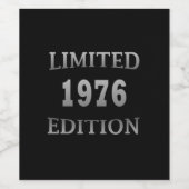 Étiquette Pour Bouteilles De Vin Né en 1976 anniversaire édition limitée (Étiquettes simples)