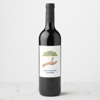 Étiquette Pour Bouteilles De Vin Nettoyeur de bouton ventre, cadeau de plaisanterie