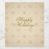 Étiquette Pour Bouteilles De Vin Neutral Luxe Modern Pattern (Étiquettes simples)