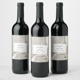 Étiquette Pour Bouteilles De Vin New York City Destination Mariage NYC