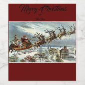 Étiquette Pour Bouteilles De Vin Noël (Étiquettes simples)