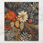 Étiquette Pour Bouteilles De Vin Noël (Étiquettes simples)