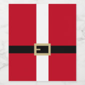 Étiquette Pour Bouteilles De Vin Noël du Père Noël (Étiquettes simples)