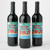 Étiquette Pour Bouteilles De Vin Noël en juillet 2023 Watermelon Beach (Bouteilles)