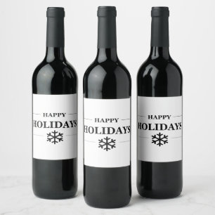 Étiquette Pour Bouteilles De Vin Noël Joyeux Noël Joyeux Noël