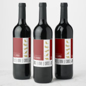 Étiquette Pour Bouteilles De Vin Noël Rouge Blanc Rouge Or (Bouteilles)