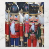 Étiquette Pour Bouteilles De Vin Noisettes de Noël (Étiquettes simples)