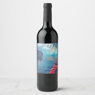Étiquette Pour Bouteilles De Vin Northshore Kayaking Wine BotÉtiquette