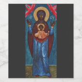 Étiquette Pour Bouteilles De Vin Notre-Dame du Signe (Étiquettes simples)