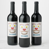 Étiquette Pour Bouteilles De Vin Nourriture préférée de papa (Bouteilles)