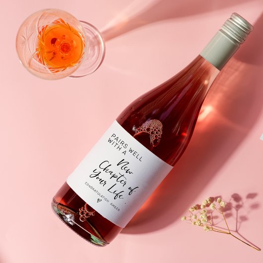 Étiquette Pour Bouteilles De Vin Nouveau Début Nouveau Départ Réussite Objectif Épa