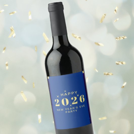 Étiquette Pour Bouteilles De Vin Nouvel An Étiquette de la fête de la veille nourri