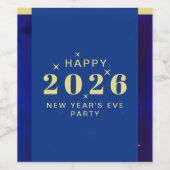 Étiquette Pour Bouteilles De Vin Nouvel An Étiquette de la fête de la veille nourri (Étiquettes simples)
