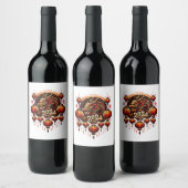 Étiquette Pour Bouteilles De Vin nouvelle année chinoise 2024 (Bouteilles)