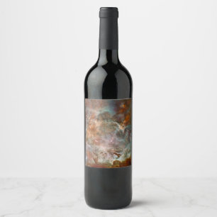 Étiquette Pour Bouteilles De Vin Nuages sombres de Carina Nebula Hubble Space